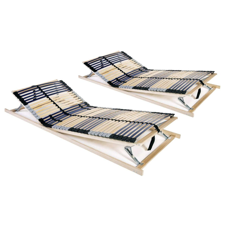 Tidyard Lattenroste 2 STK. mit 42 Latten Rolllattenrost Lattenrost Bettrost Rollroste Holzlatten Lat