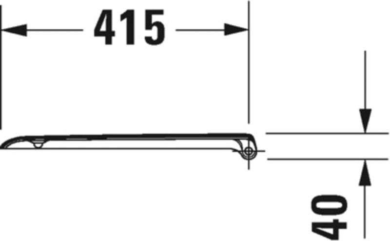 Duravit WC-Sitz D-Code Compact, Toilettendeckel aus Urea-Duroplast, Klodeckel mit Edelstahl Scharnie