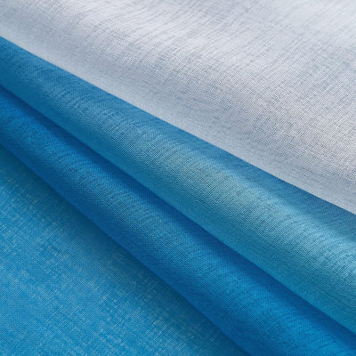 MIULEE 2er Set Voile Vorhang Zweifarbiger Vorhang mit Ösen Transparente Gardine Ösenschal Fenstersch