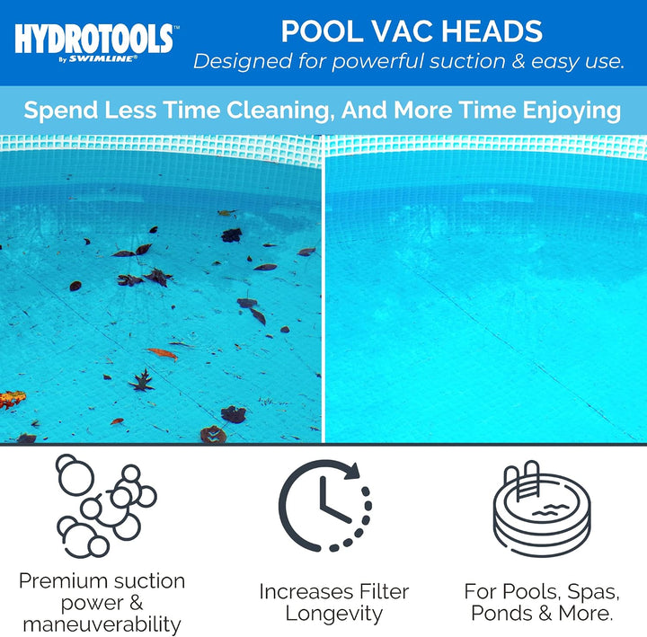 SWIMLINE HYDROTOOLS Manueller Vakuumkopfaufsatz für Innen- und oberirdische Pools | gewichteter flex