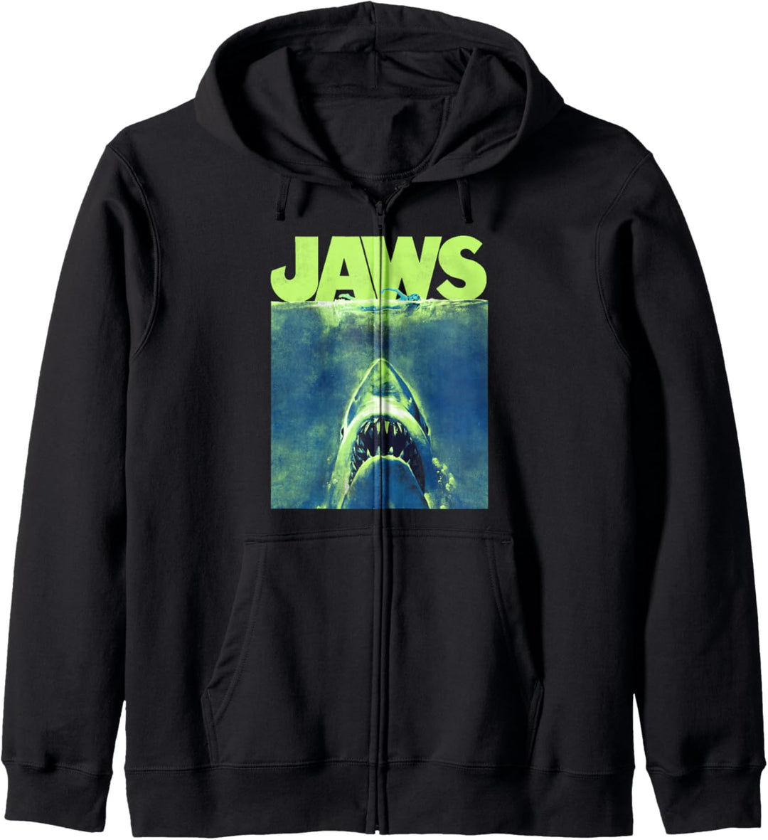 Jaws Surfacing Neon Poster Logo Kapuzenjacke