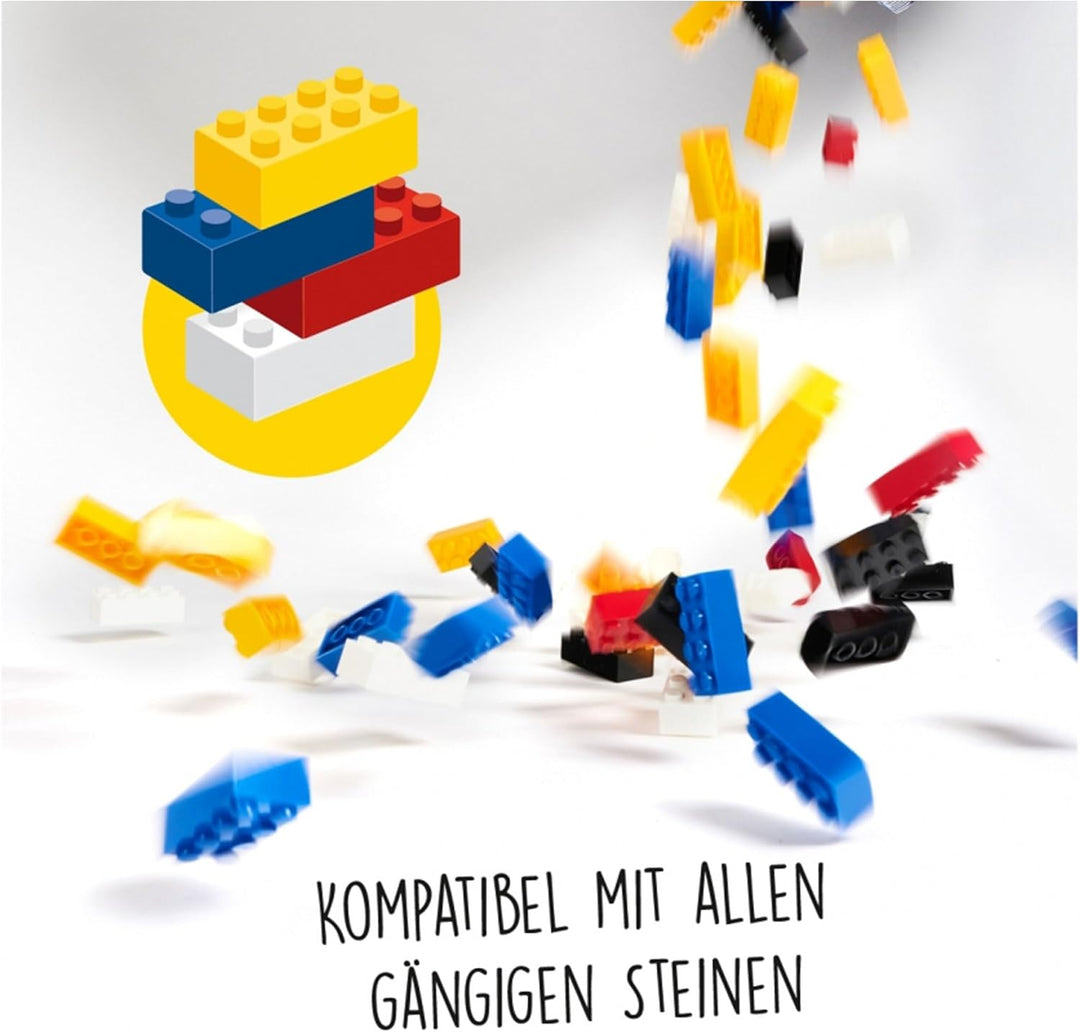Simba 104114548 - Blox, 500 braune Bausteine für Kinder ab 3 Jahren, 8er Steine, im Karton, hohe Qua