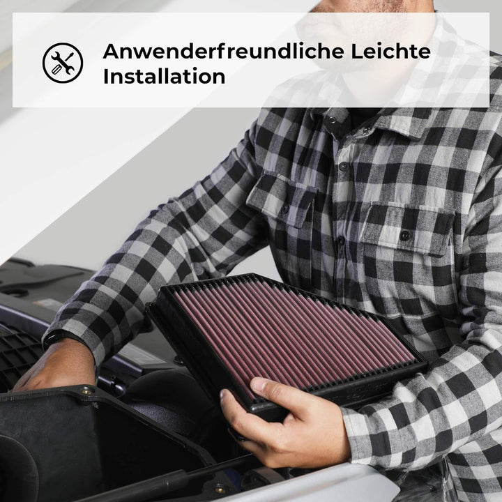 K&amp;N 33-2003 Motorluftfilter: Hochleistung, Prämie, Abwaschbar, Ersatzfilter,Erhöhte Leistung, 1967-2