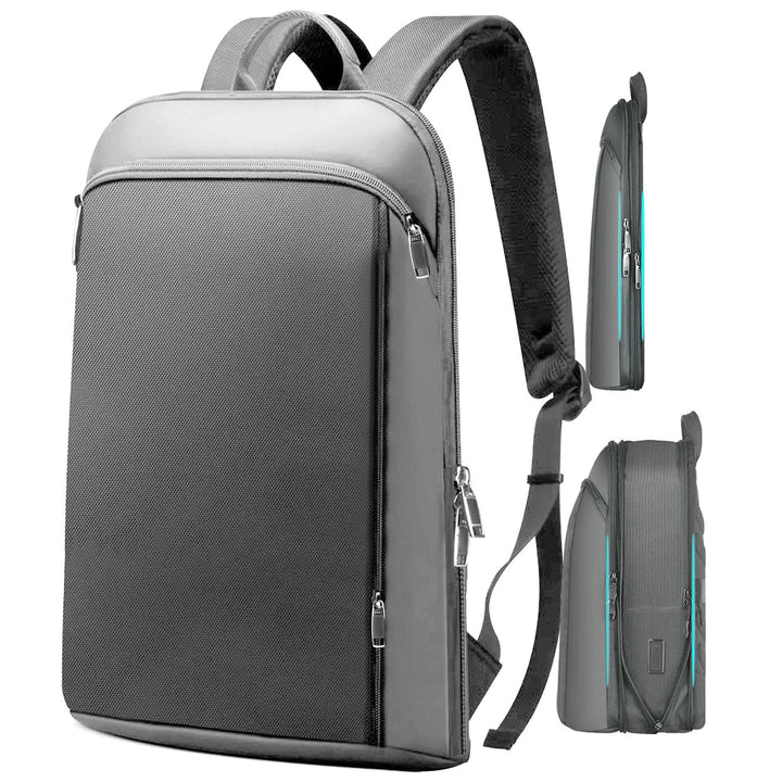 ZINZ Schlanker und Erweiterbarer 15" 15,6" 16" Laptop Rucksack, Diebstahlschutz, Business Reise Note