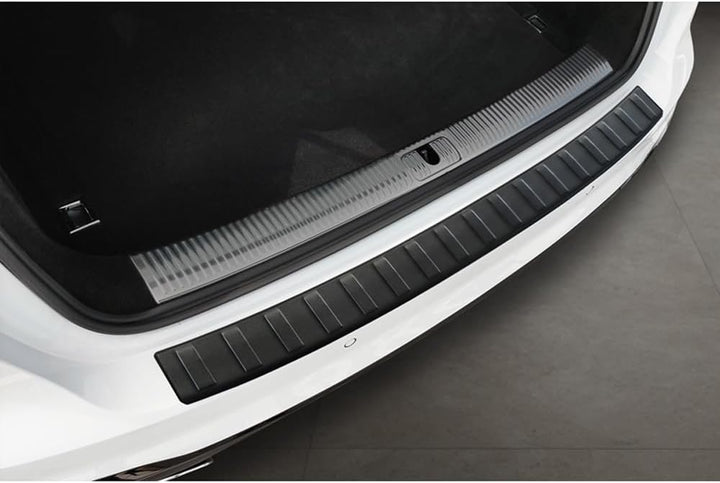 Avisa Matt-Schwarz Edelstahl Heckstossstangenschutz kompatibel mit Audi A4 Avant S-Line 2015-2019 &