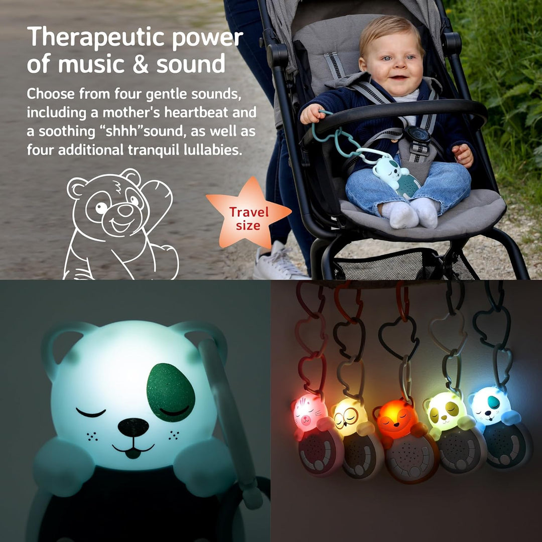 Cloud b Sweet Dreamz On The Go | Reise-Schlafhilfe mit sanftem Licht & Smart Sensor | 4 Weisses Raus