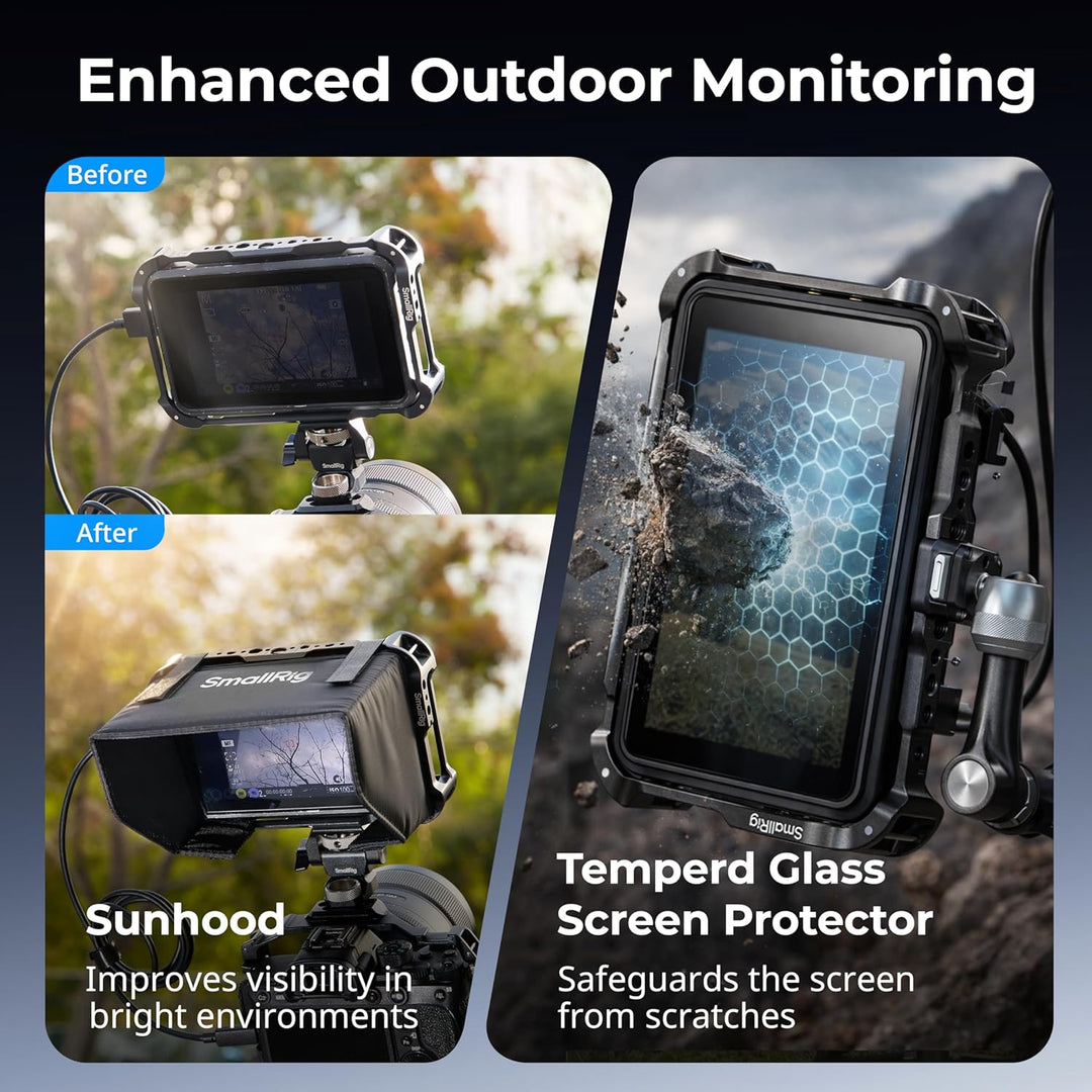 SMALLRIG Monitorkäfig-Kit für Atomos Ninja TX/TX GO, mit integrierten Erweiterungsschnittstellen, fü