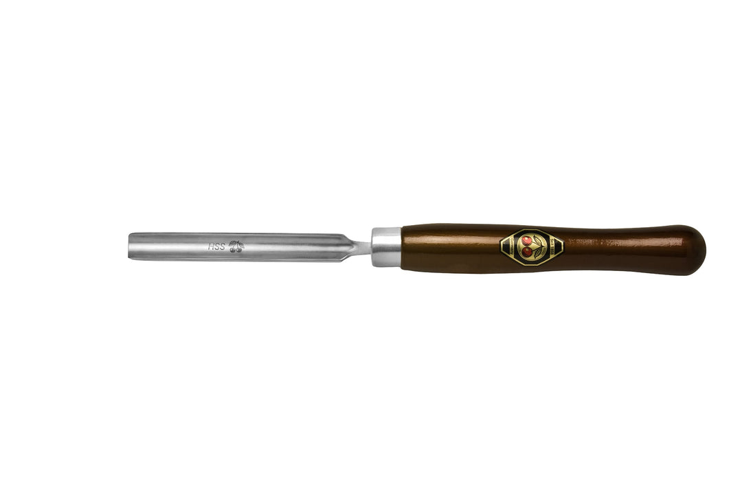 "KIRSCHEN" Werkzeuge 1569010 | HSS-Drechslerbeitel mit Hohlmeissel 10mm 10 mm Braun / Silber, 10 mm