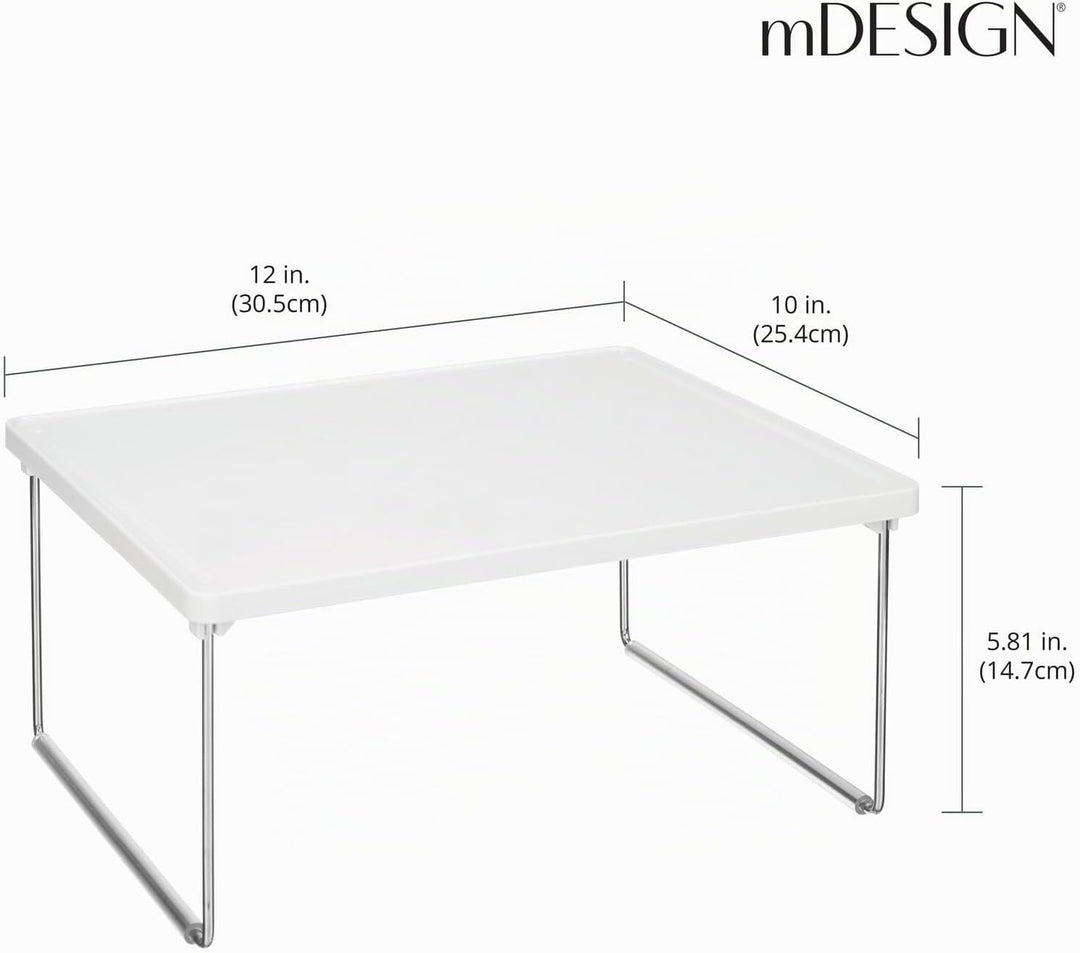 mDesign 4er-Set Regaleinsatz für Kleidung – Ablage aus Metall und Kunststoff für mehr Stauraum im Kl