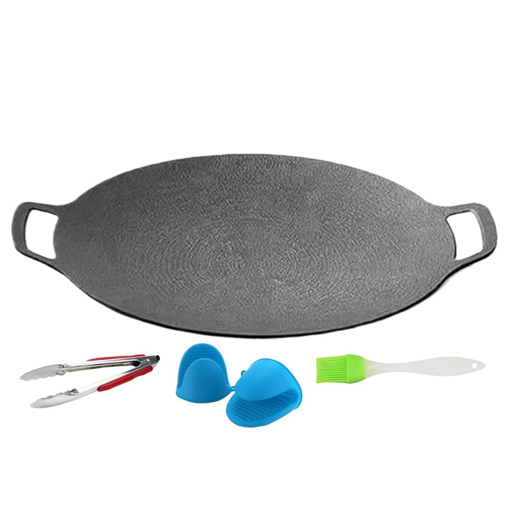 Koreanischer BBQ Grill Rund Grillplatte Antihaftbeschichtung Grillpfanne - Multifunktionale Koreanis