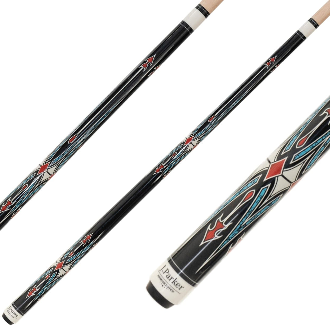 Parker Billard Queue Pool Magic, 2-teilig, PM-1 und PM-2, Top Design Billardqueue, super Qualität, h