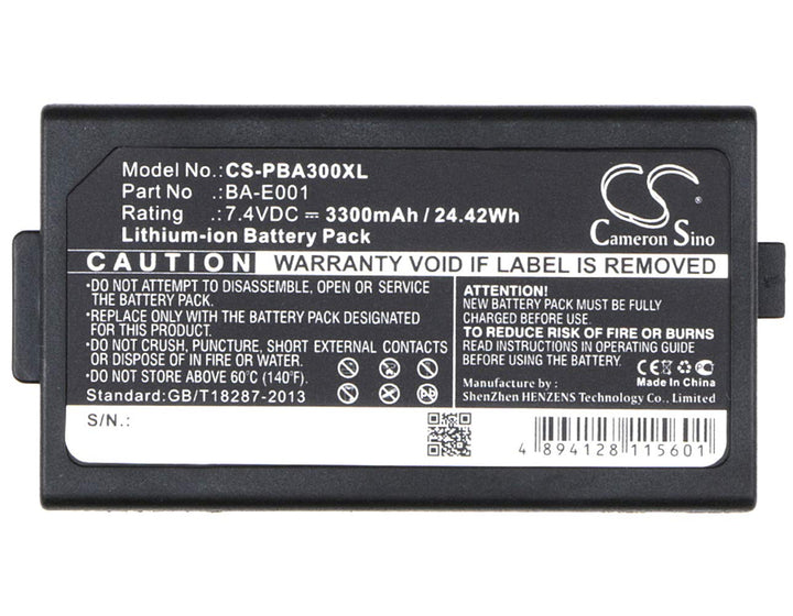 CS-PBA300XL Akkus 3300mAh Kompatibel mit [Brother] P-Touch H300/LI, PT-E300, PT-E500, PT-E550W, PT-H