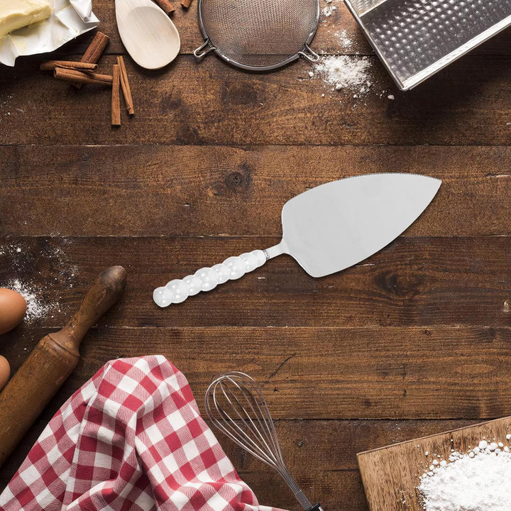 DOITOOL 1 Set gezahnter Kuchenheber, Tortenspatel, Perlmutt-Dessertschneider, Pizzaschneider aus Ede
