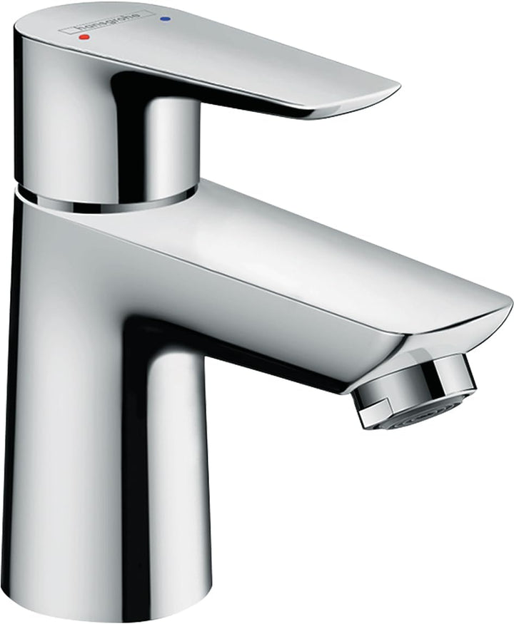 hansgrohe Wasserhahn Talis E (Armatur mit Auslauf Höhe 80mm und Zugstangen-Ablaufgarnitur) Chrom Chr