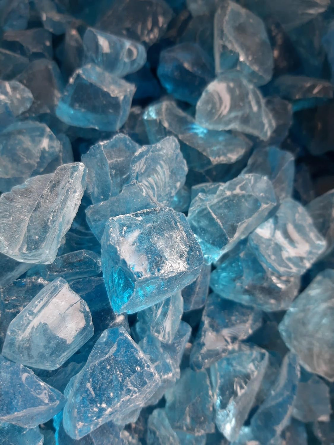 Feuerglas, 3/4" Jadeblau (5, Kilogramm) 5 Kilogramm, 5 Kilogramm