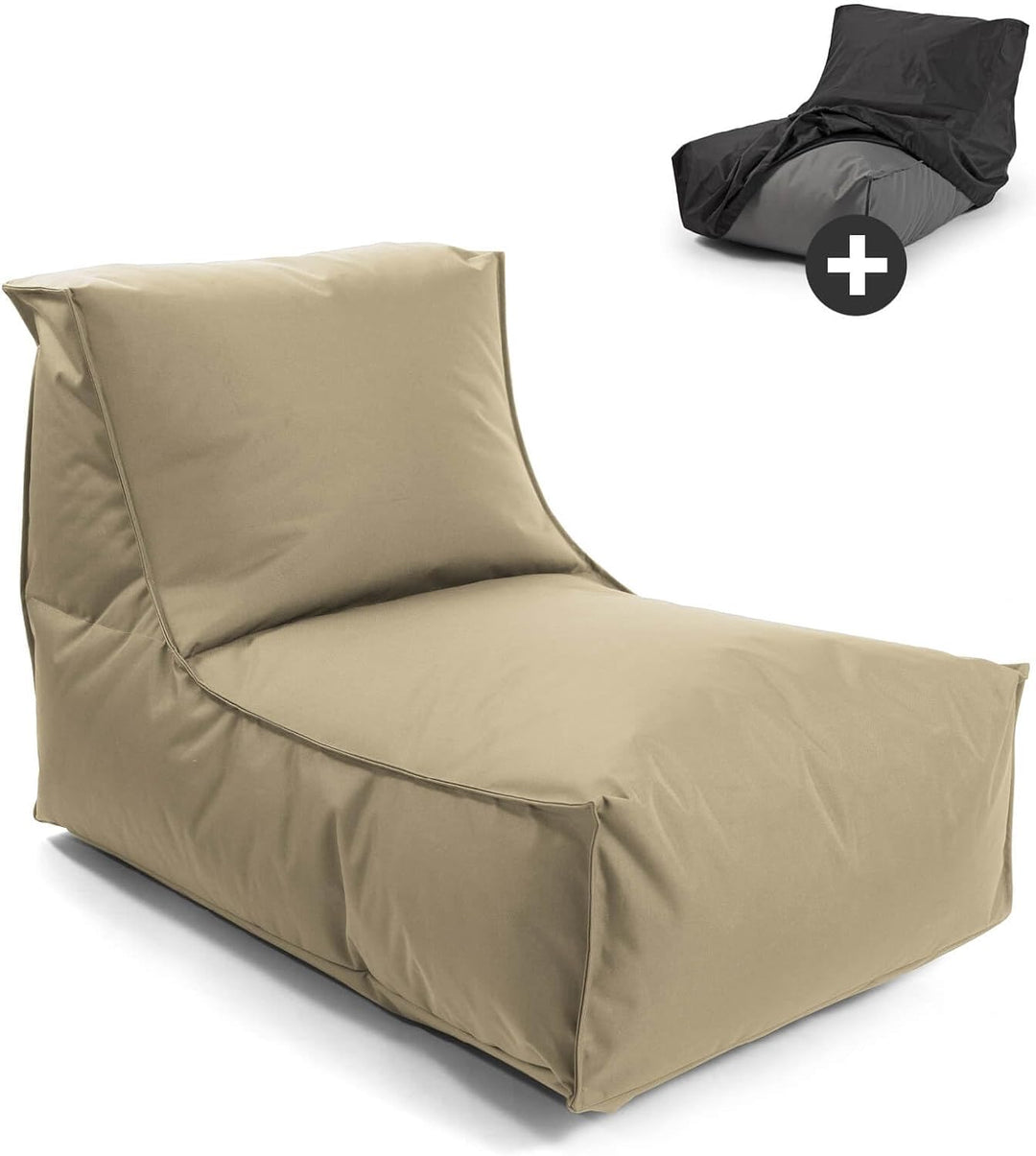 mokebo® Sitzsack mit Schutzhülle für Kinder & Erwachsene 'Der Sundowner' Bean Bag mit Füllung, Boden