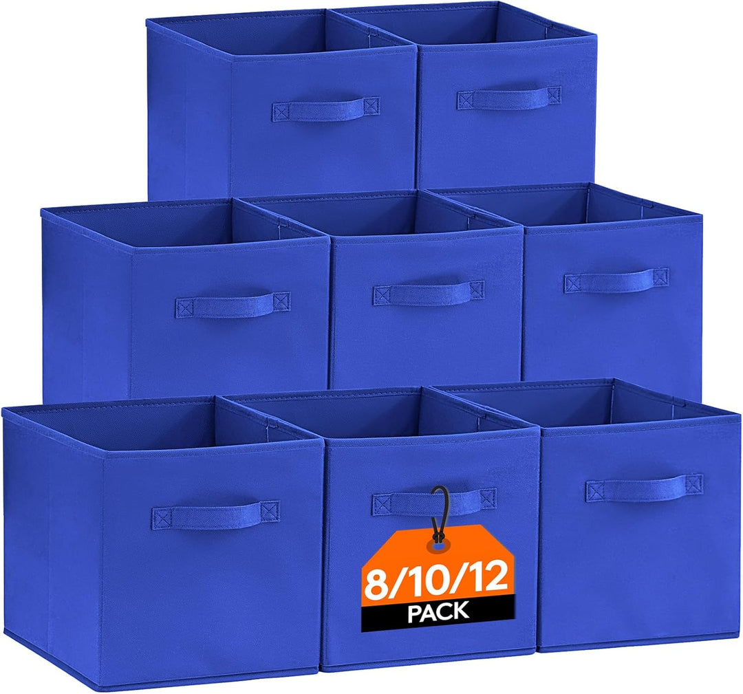 Lifewit 12 Stück Aufbewahrungswürfel, Aufbewahrungsbox aus Stoff, Ordnungsboxen aus Vliesstoff mit G