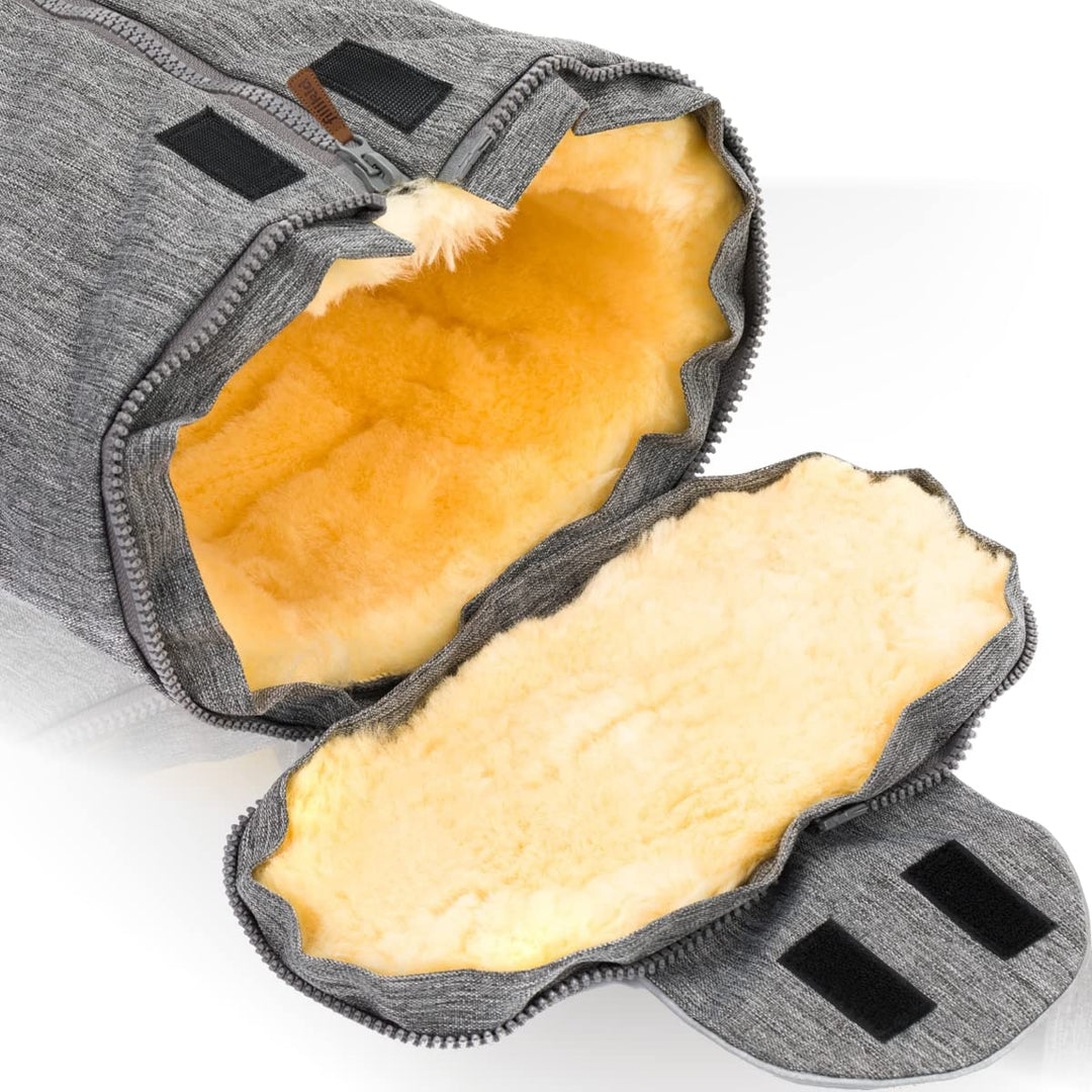 Merino Lammfell Fusssack Winterfusssack für Kinderwagen Baby universal für Babyschale Autositz Gr. 0