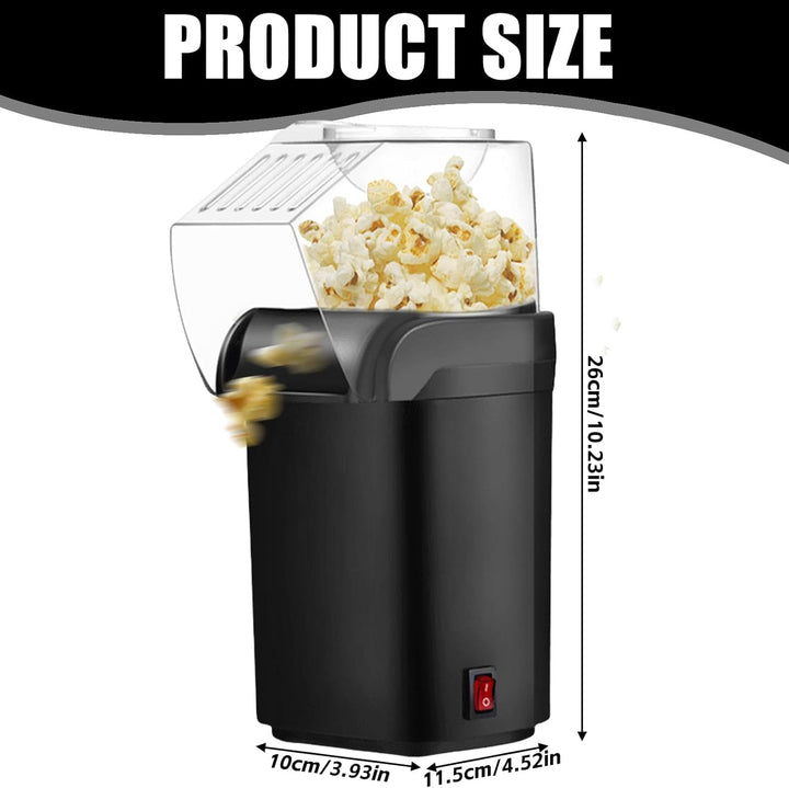 Popcornmaschine: 1200W HeissLuft Popcornmaschine, Selbstgemachte Popcorn Maker, Gesund& Ölfrei, 2 Mi