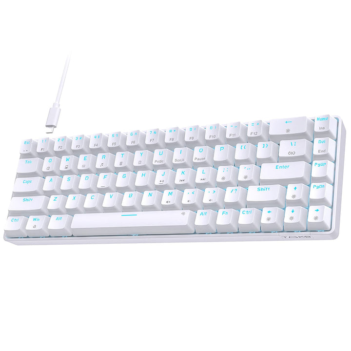 TMKB Mechanische Gaming Tastatur, T68se 60% Prozent Tastatur mit USB Kabel, Anti Ghosting QWERTY Lay
