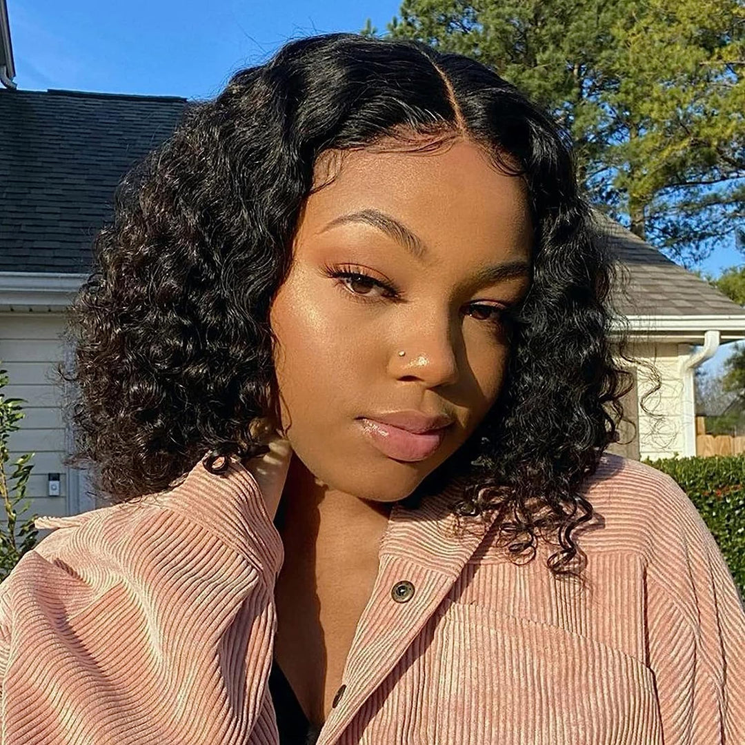 Human Hair Brazilian Deep Wave Bundles Virgin 100% Unprocessed Human Hair Extensions Double Weft Cur