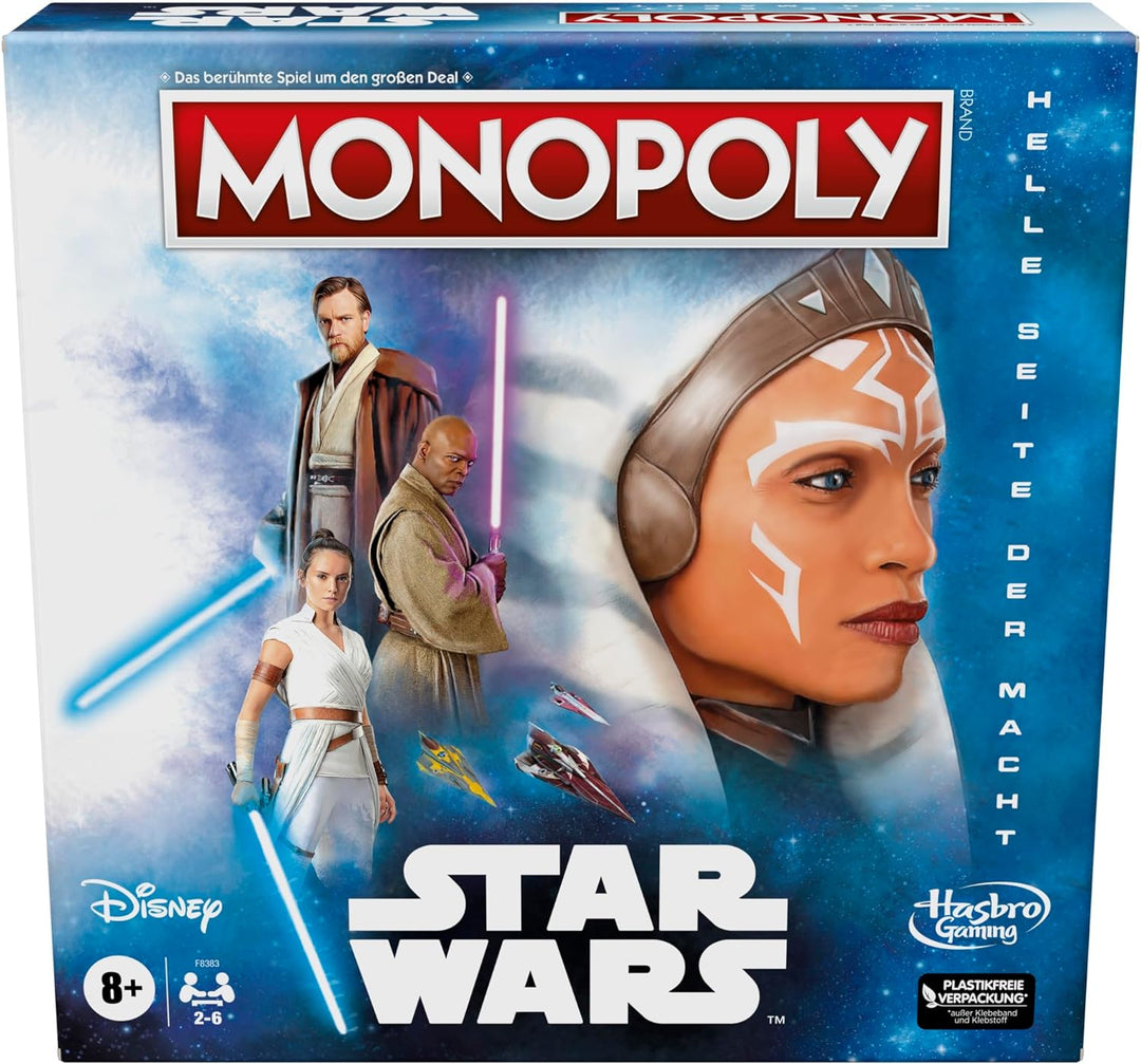 Monopoly: Star Wars Light Side Edition Brettspiel, Star Wars Jedi Spiel für 2–6 Spieler, Spiel für K