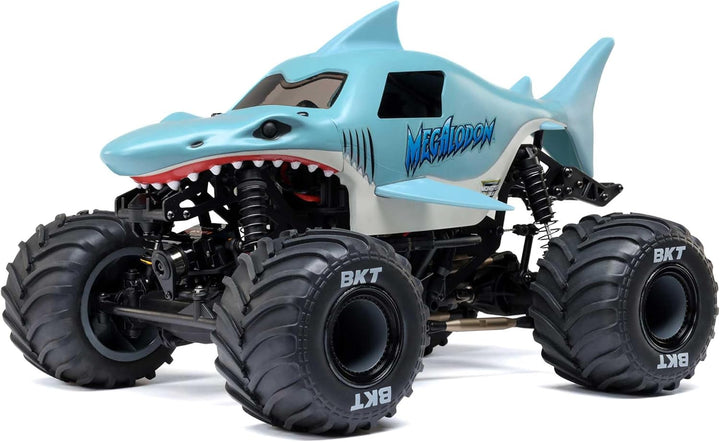 LOSI 1:8 Mini LMT Megalodon Monster Jam Truck 2S 4x4 Ready to Run Bürstenmotor, inkl Akku und Ladege