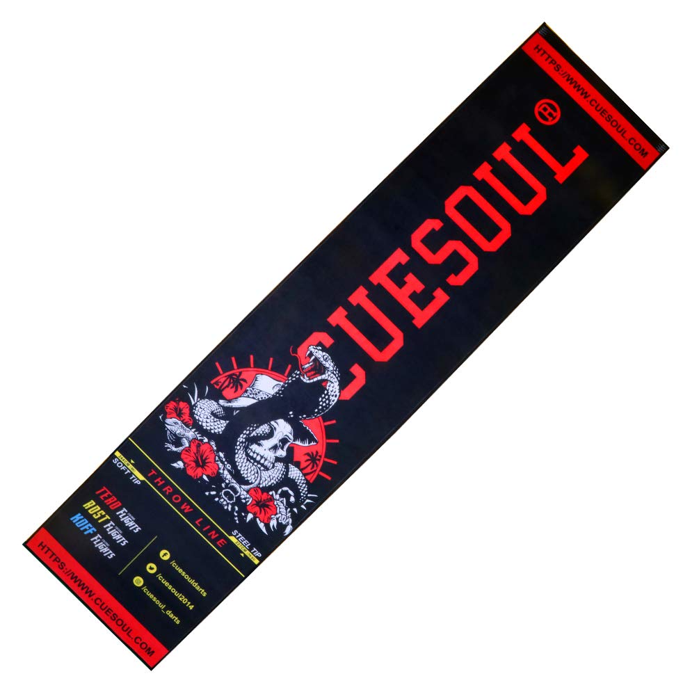 CUESOUL Heavy Duty Dartmatte enthält sowohl die offizielle Soft- als auch die Steel Tip Throwline (C