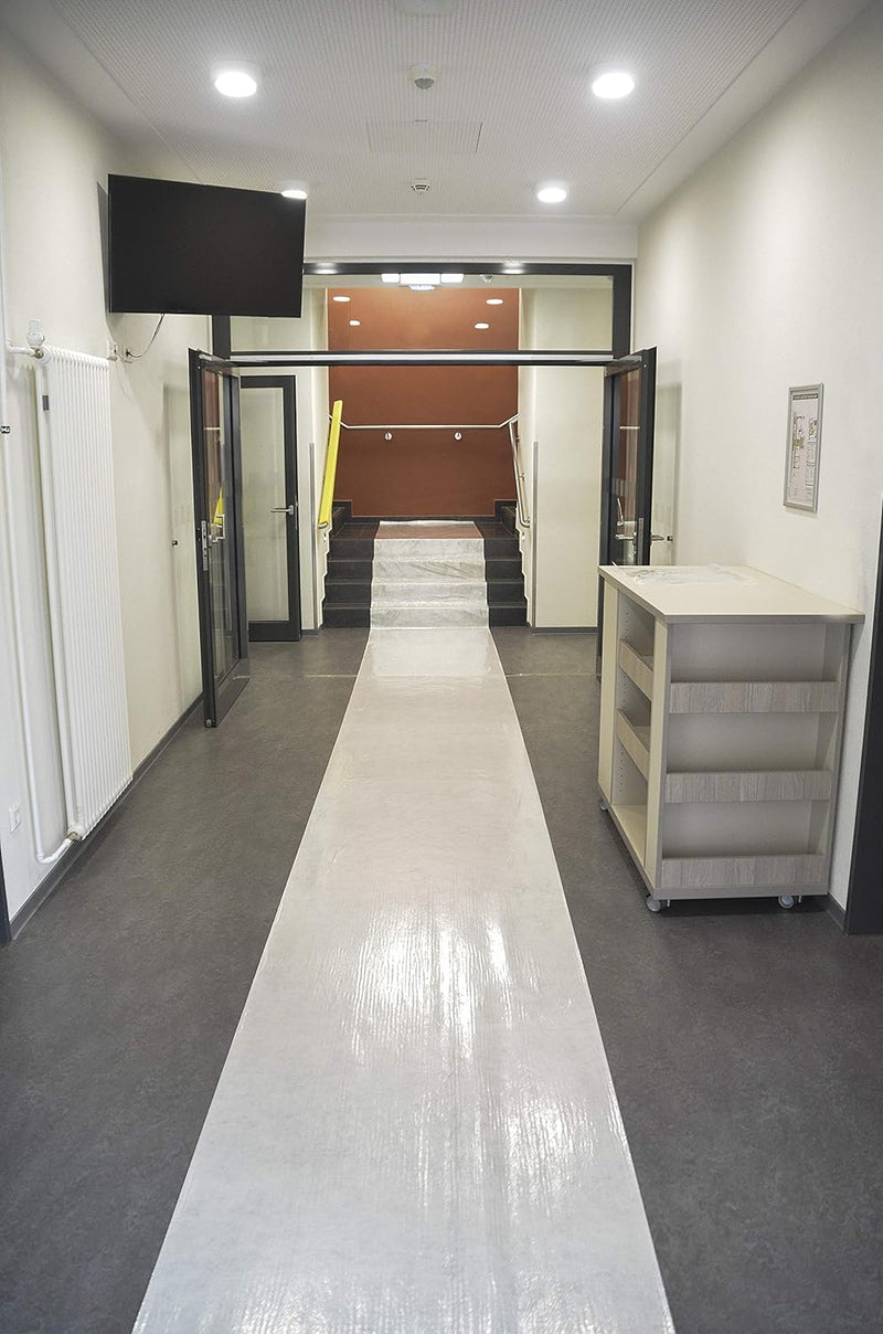 Abdeckvlies 0,65 m x 25 m weiss 140g/m² selbsthaftend Bodenschutz Vlies Treppe