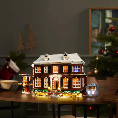 Led Licht Set für Lego Home Alone, Fernbedienung Dekorationsbeleuchtungsset für Lego 21330 Exklusive