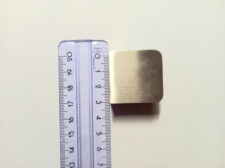 Sellon24® 4 Stück Glashalter Edelstahl V2A Glasklemme Eckig 30x30 MOD29 Glas 4-8mm 42,4/Flach (Mod 2