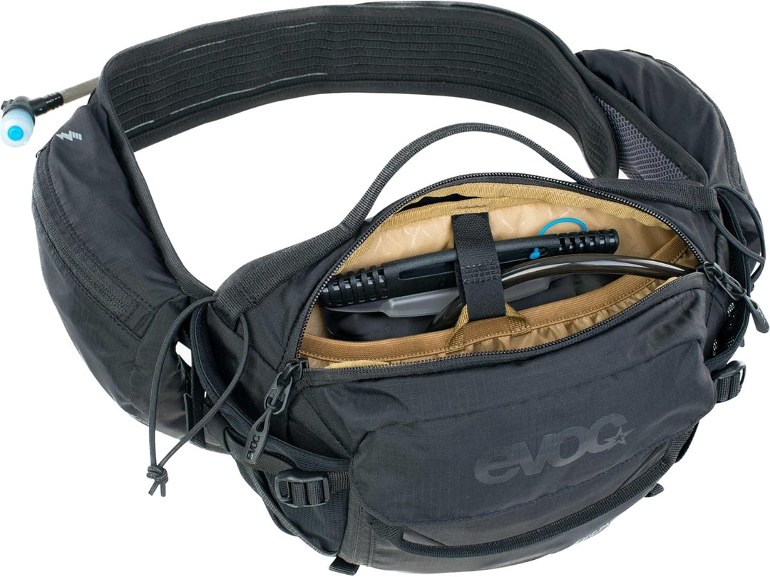 EVOC HIP PACK PRO E-RIDE 3 Hüfttasche Bauchtasche für E-Bike-Touren & Trails (3L Fassungsvermögen, A