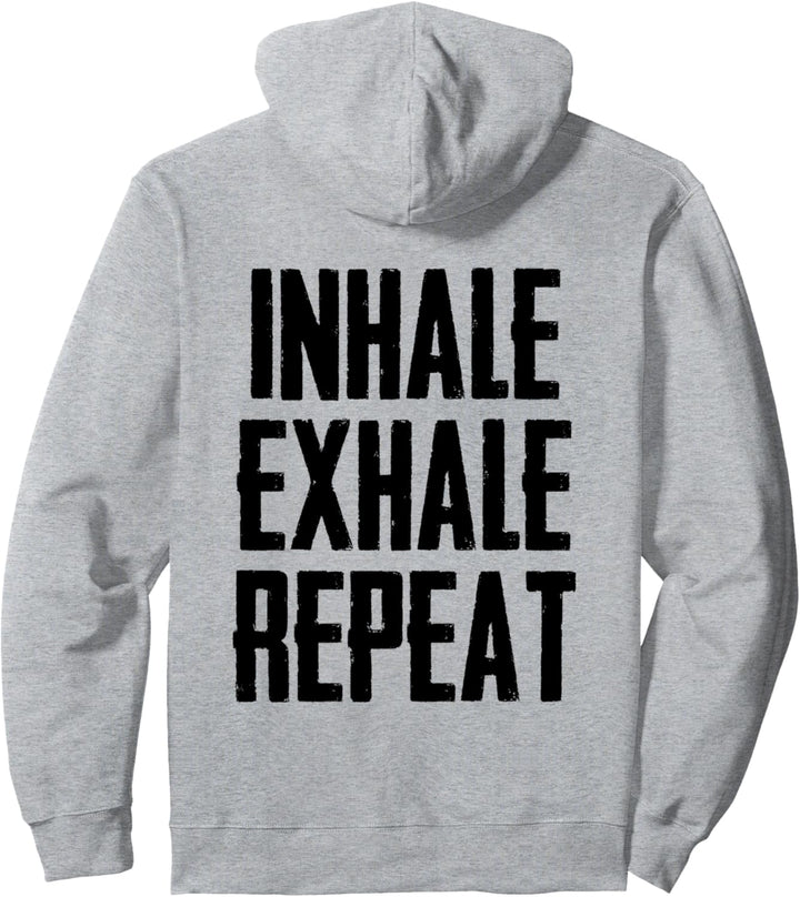 Yoga Gifts - Inhale Exhale Repeat - Inhale Love & Gratitude Pullover Hoodie