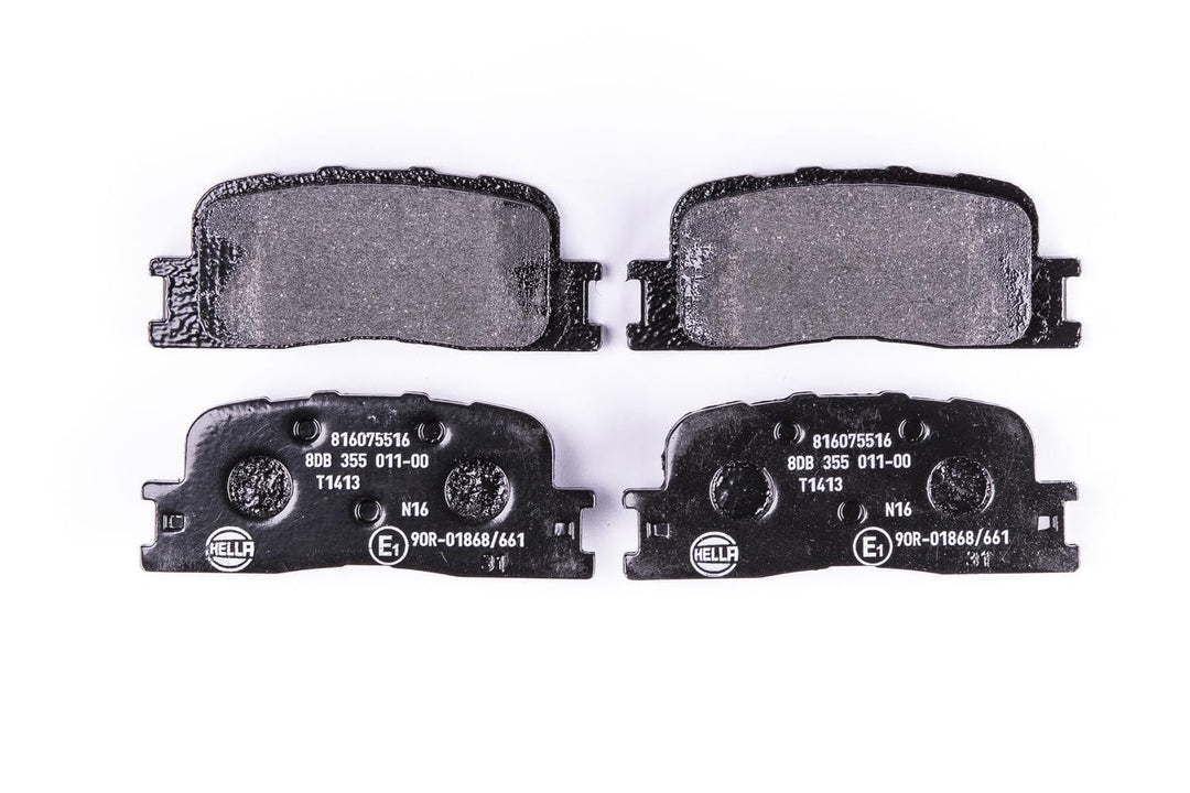 HELLA PAGID 8DB 355 011-001 Bremsbelagsatz - T1413 - Dicke/Stärke: 15.8mm - Bremssystem: Akebono - n