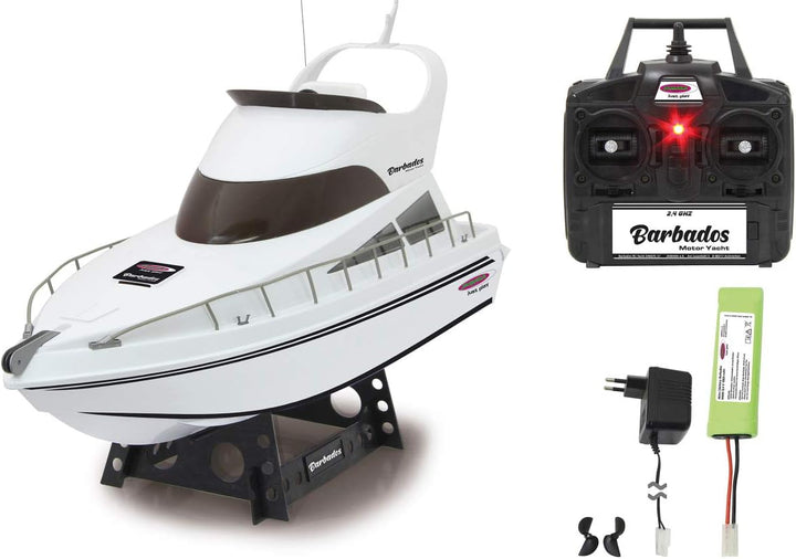 JAMARA 040670 - Barbados RC-Yacht 2,4Ghz - 2 Antriebsmotoren, einfach zu steuern, Deckel mit Schnell