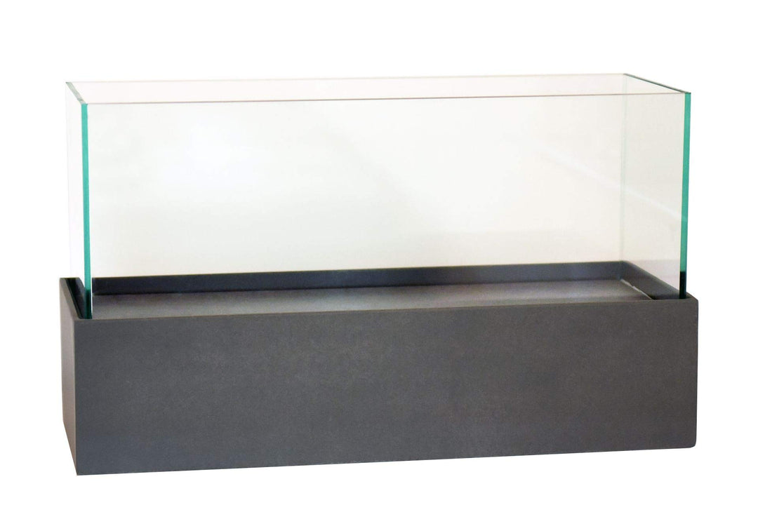 Deko-Windlicht Kerzenhalter rechteckig CANDELITO - Anthrazit 50x20x29 50x20x29 Anthrazit, 50x20x29 A