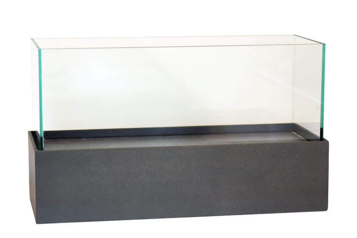 Deko-Windlicht Kerzenhalter rechteckig CANDELITO - Anthrazit 50x20x29 50x20x29 Anthrazit, 50x20x29 A