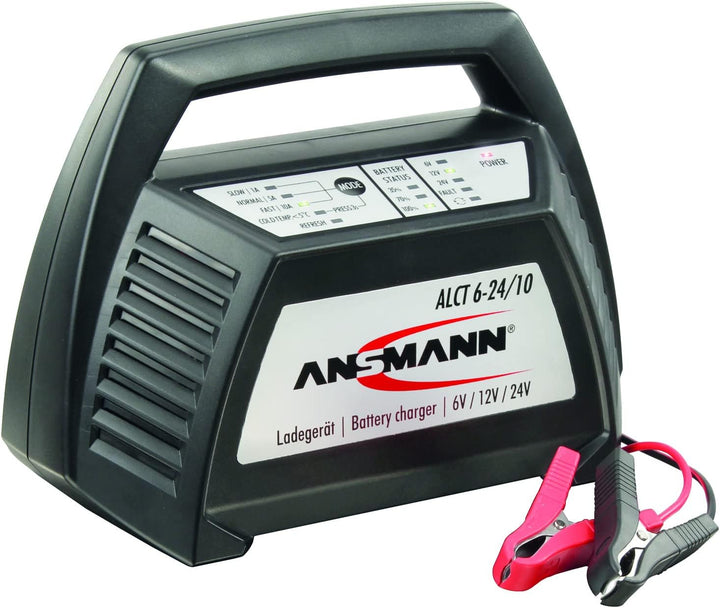 Ansmann ALCT-6-24/10 Batterie Multi-Ladegerät 6V/12V/24V 10A Ladegerät 4,5Ah bis 240Ah