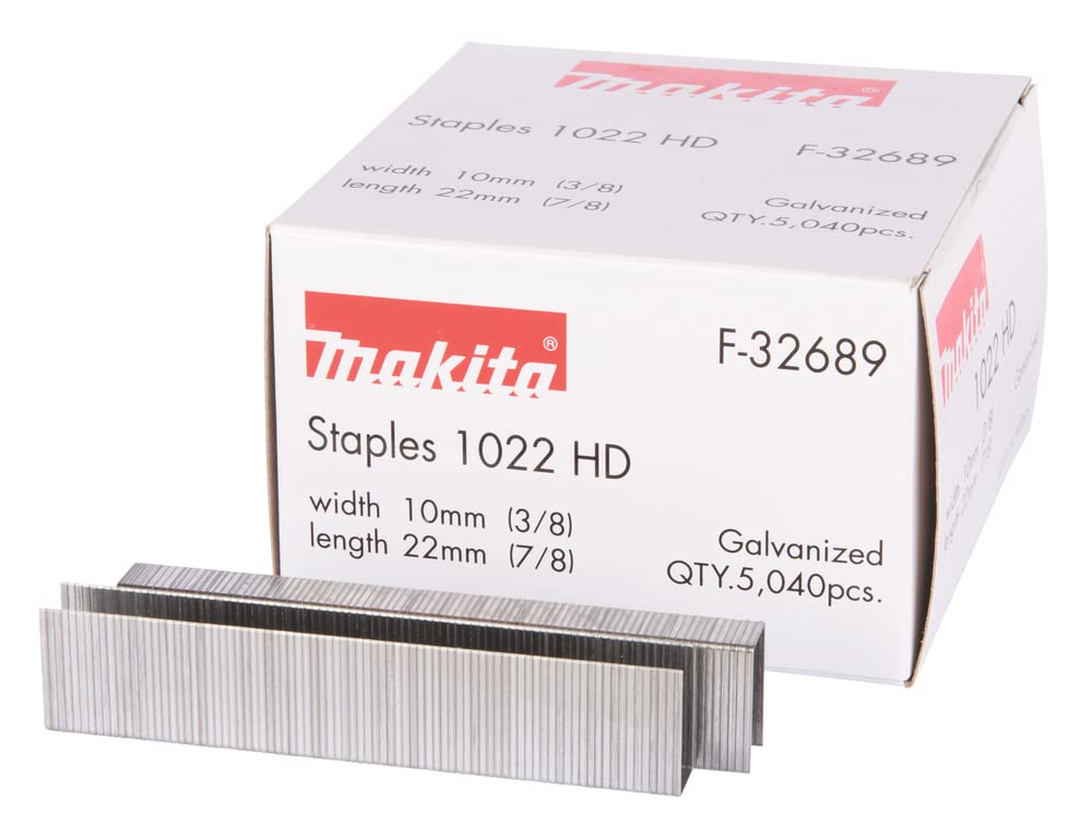 Makita F-32689 Klammer 10-22mm, 22 mm x 10 mm 5040 Qty, Mehrfarbig, 22 mm x 10 mm 5040 QTY