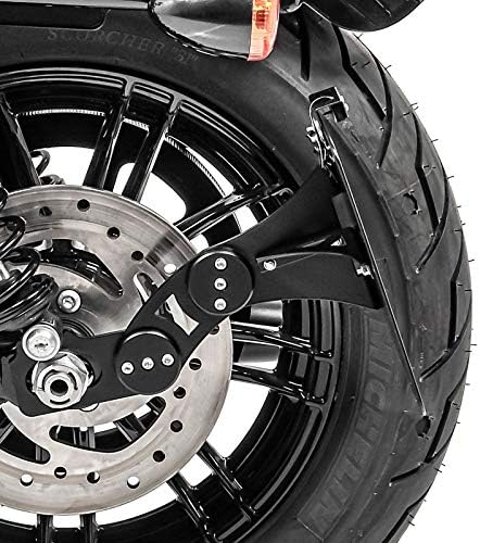 Seitlicher Kennzeichenhalter für Harley Davidson Sportster 1200 CA Custom 13-16 schwarz