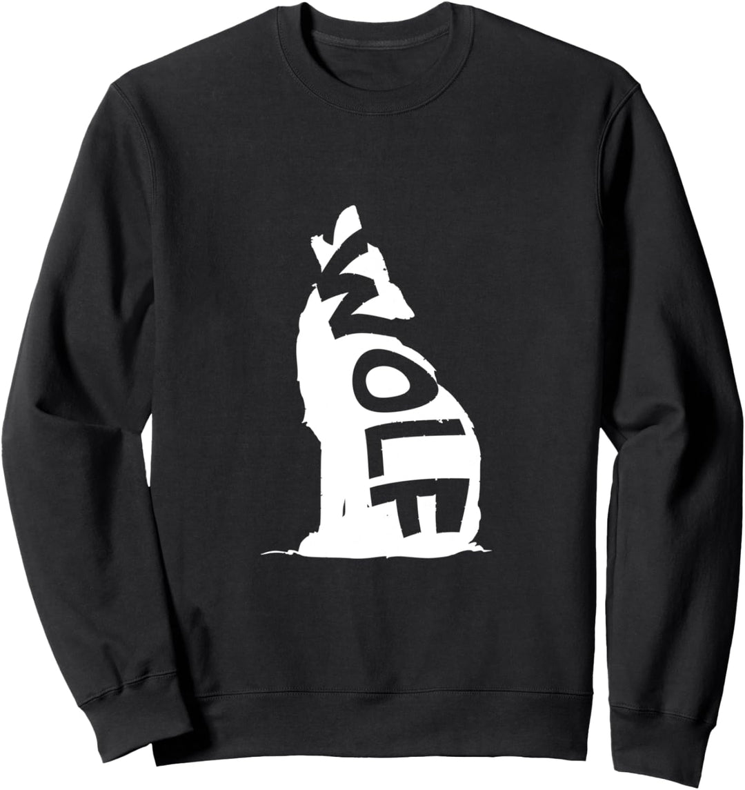 Wolf on wolf white Sweatshirt