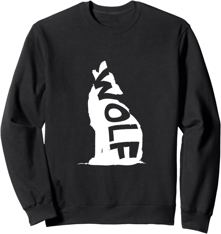 Wolf on wolf white Sweatshirt