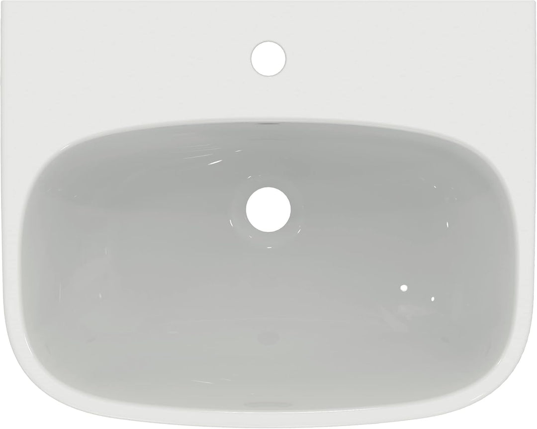 Ideal Standard T542001 Ideal Standard i.life A, Waschtisch 55cm, 1 Hahnloch mittig durchgestochen, m