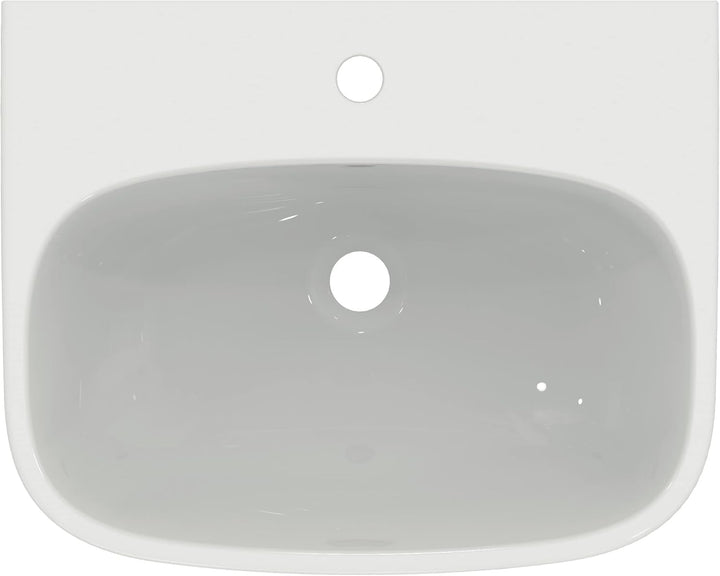 Ideal Standard T542001 Ideal Standard i.life A, Waschtisch 55cm, 1 Hahnloch mittig durchgestochen, m