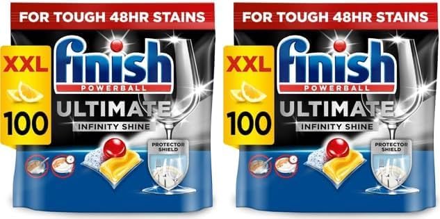 Finish Ultimate Infinity Shine Spülmaschinentabs Bulk | Duft: Zitrone | Grösse: 200 Spülmaschinentab