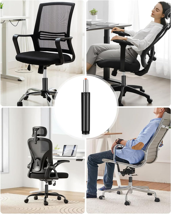 Gasdruckfeder Bürostuhl, Ersatz Gasdruckdämpfer Zylinder, 310mm-455mm, 450KG, Mit 5 Rollen, Für Offi