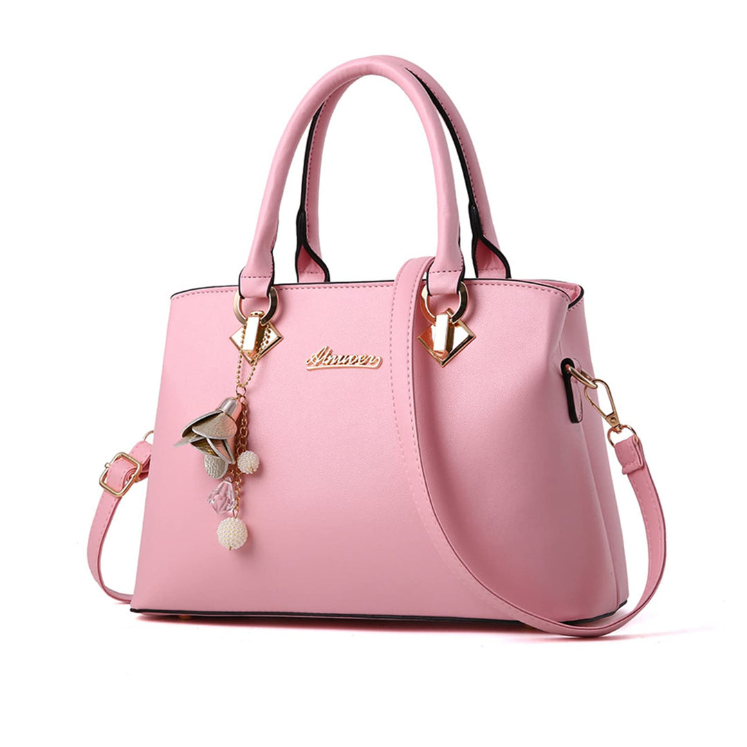 NICOLE & DORIS Elegante Handtasche Damen Schultertasche PU Leder Henkeltasche Mittelgross Tote Shopp