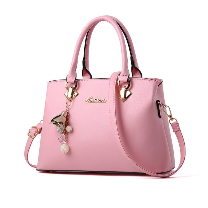 NICOLE & DORIS Elegante Handtasche Damen Schultertasche PU Leder Henkeltasche Mittelgross Tote Shopp