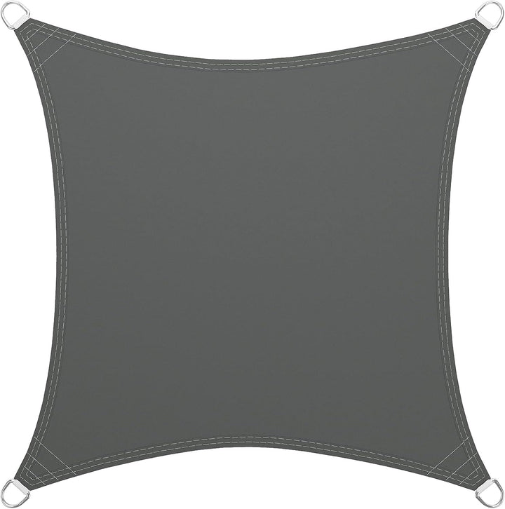 LARMNEE Sonnensegel, Wasserdicht, 3 x 5 m, Quadrat, Sonnenschutz, PES, Reissfestigkeit, Segeltuch Pe