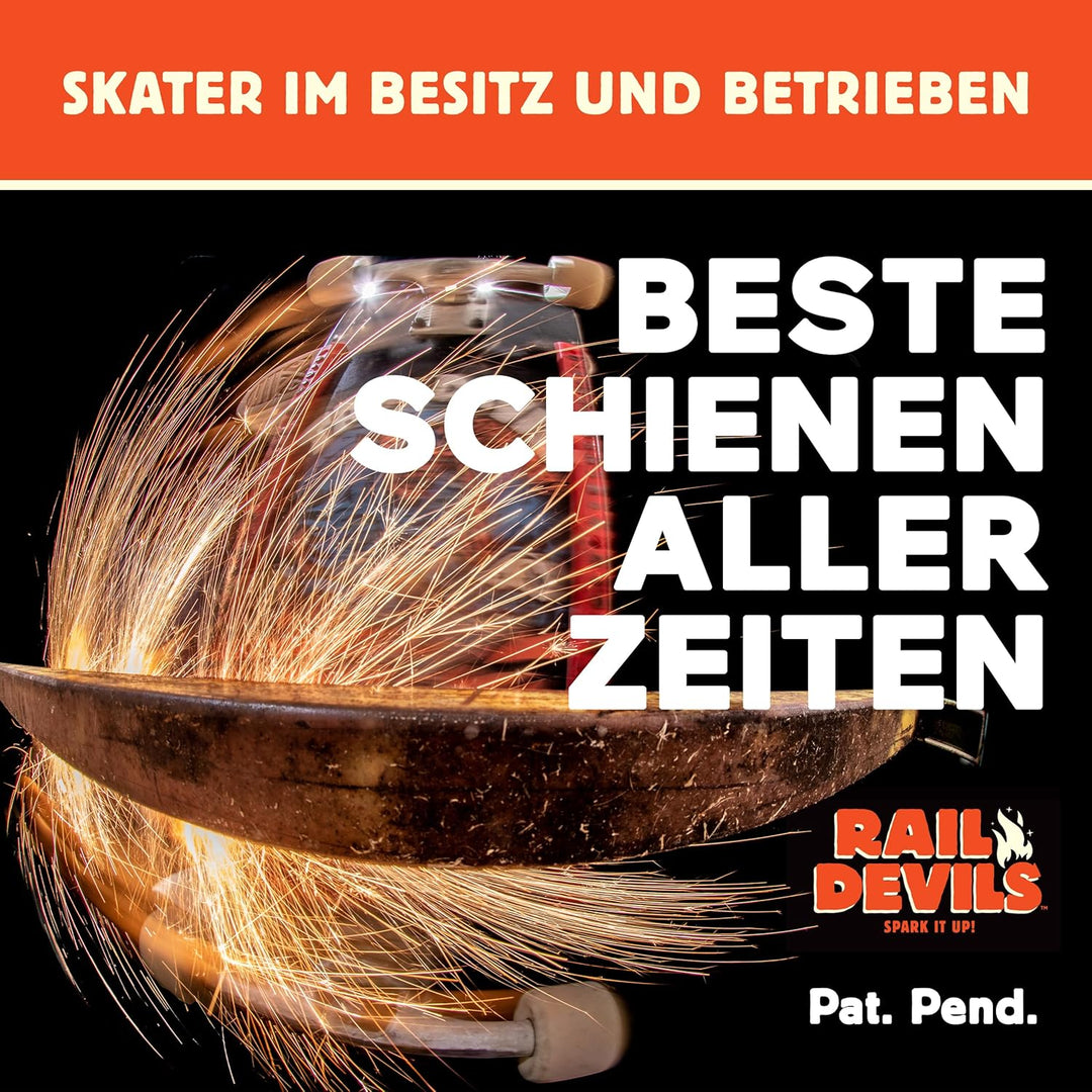 The Original Tail Devil Spark It Up! ® Funkenplatte für Skateboard für Kinder ab 8 Jahre & Erwachsen